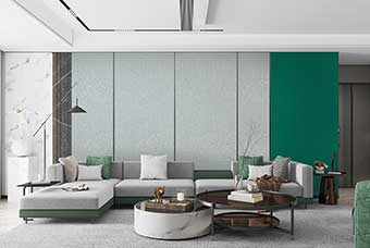 桂林轻奢风格-客厅