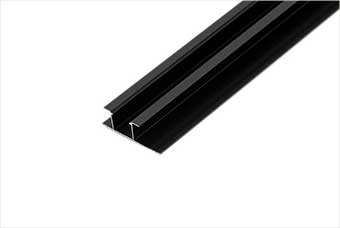 桂林航空纤维墙咔铝合金带灯中条（哑黑氧化）