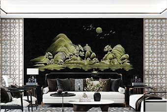 桂林森佰汇航空纤维墙咔（湖光山色）